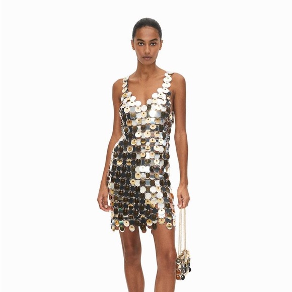 Rabanne x H&M Sequin-Disc Mini Dress - Picture 1 of 1